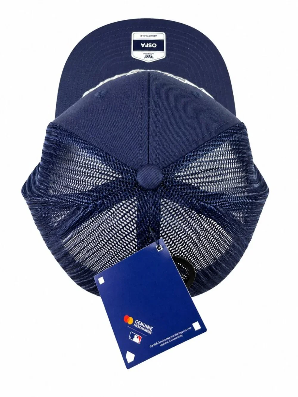 New York Yankees Rope Trucker Hat Navy Adjustable OSFA Mesh Snapback MLB Fan